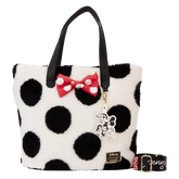 Loungefly Disney - Minnie Rocks The Dots Sherpa Tote Bag